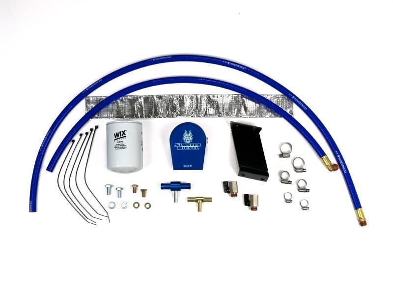 Chevrolet 2500 Coolant Filtration System - Sinister Diesel - CNC Machined 6061 Aluminum, Anodized - Sinister Blue - `01-`10 Chevrolet 2500 Coolant Filtration System - Sinister Diesel - CNC Machined 6061 Aluminum, Anodized - Sinister Blue - `01-`10